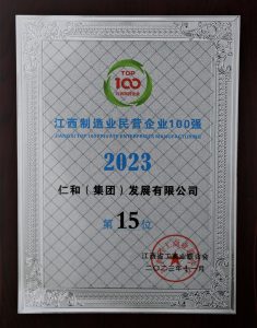 尊龙z6中国连年入围江西民营企业百强榜单